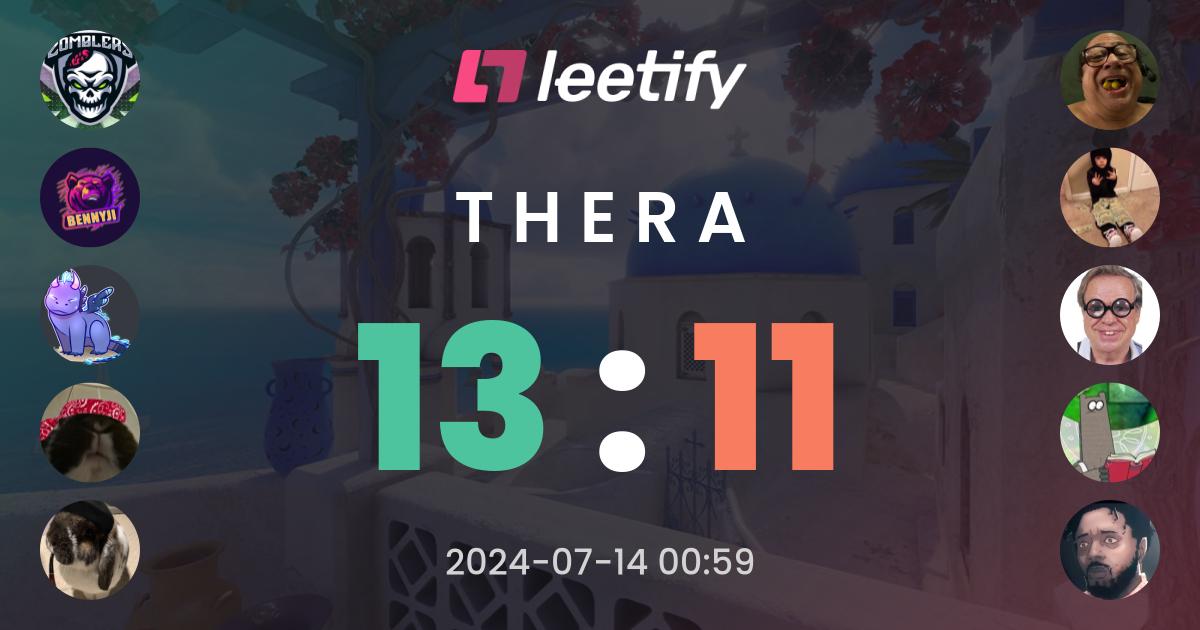 13 : 11 on Thera – Leetify