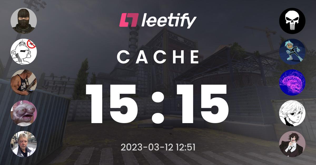 15 : 15 on Cache - Leetify