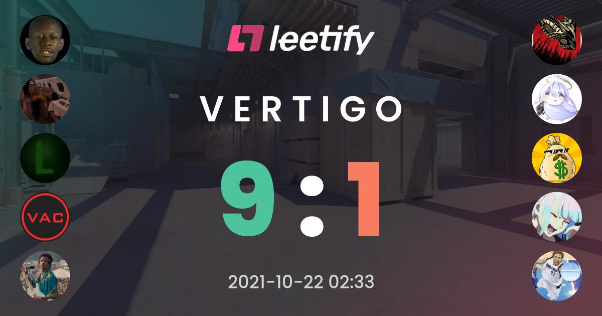 9 : 1 On Vertigo - Leetify