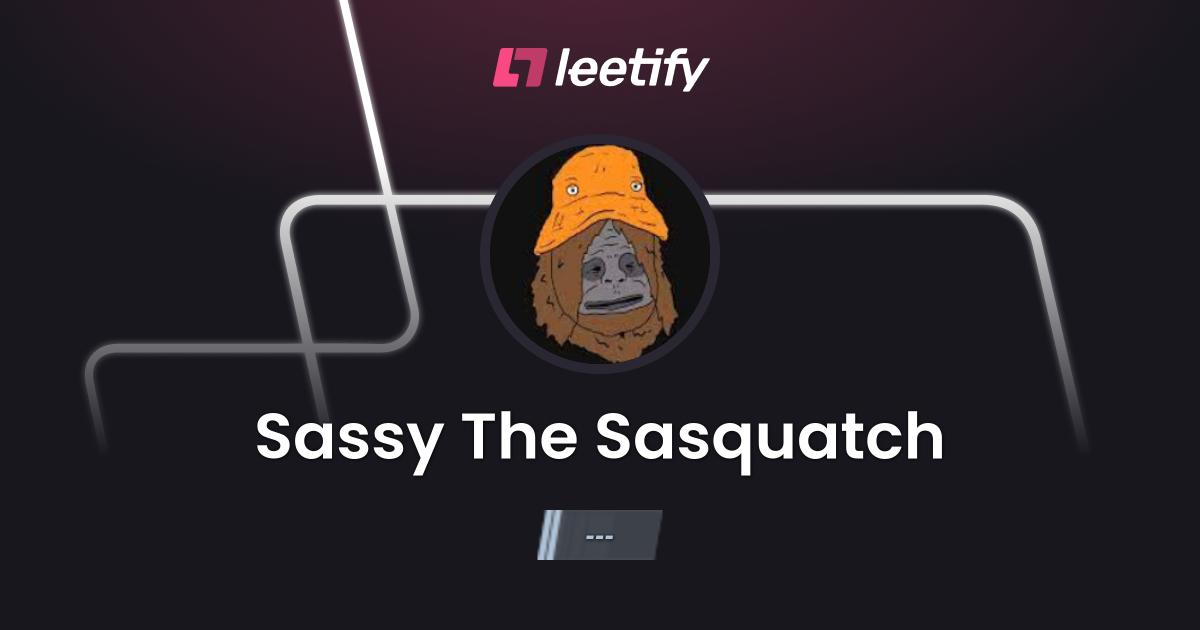 Sassy The Sasquatch Leetify 9054