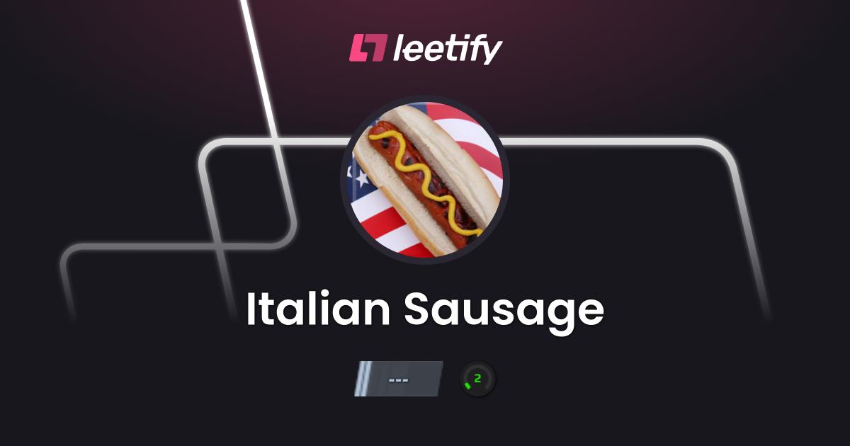 Italian Sausage Leetify