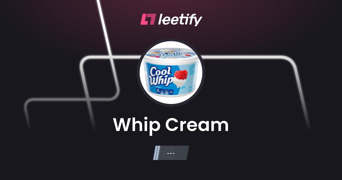 Whip Cream Leetify